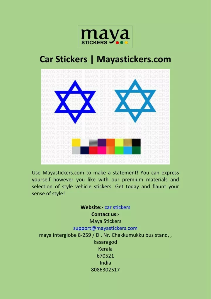 car stickers mayastickers com