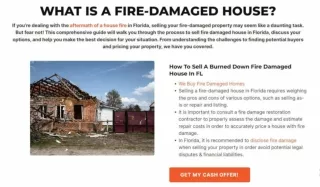 Sell Fire Damaged House Florida