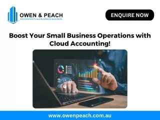 Boost Your Small Business Operations with Cloud Accounting!