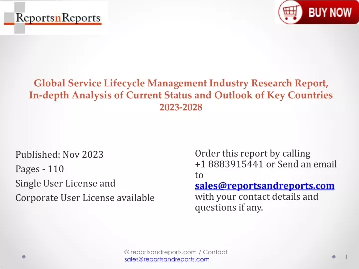 global service lifecycle management industry