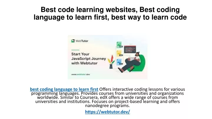 best code learning websites best coding language to learn first best way to learn code