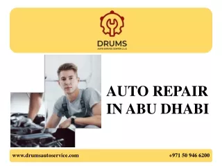 AUTO REPAIR IN ABU DHABI pptx