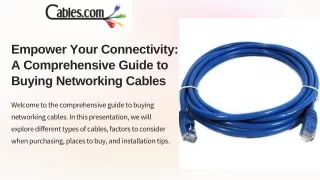 Buy Networking cables Online at Datacomm Cables, Inc. | contact us