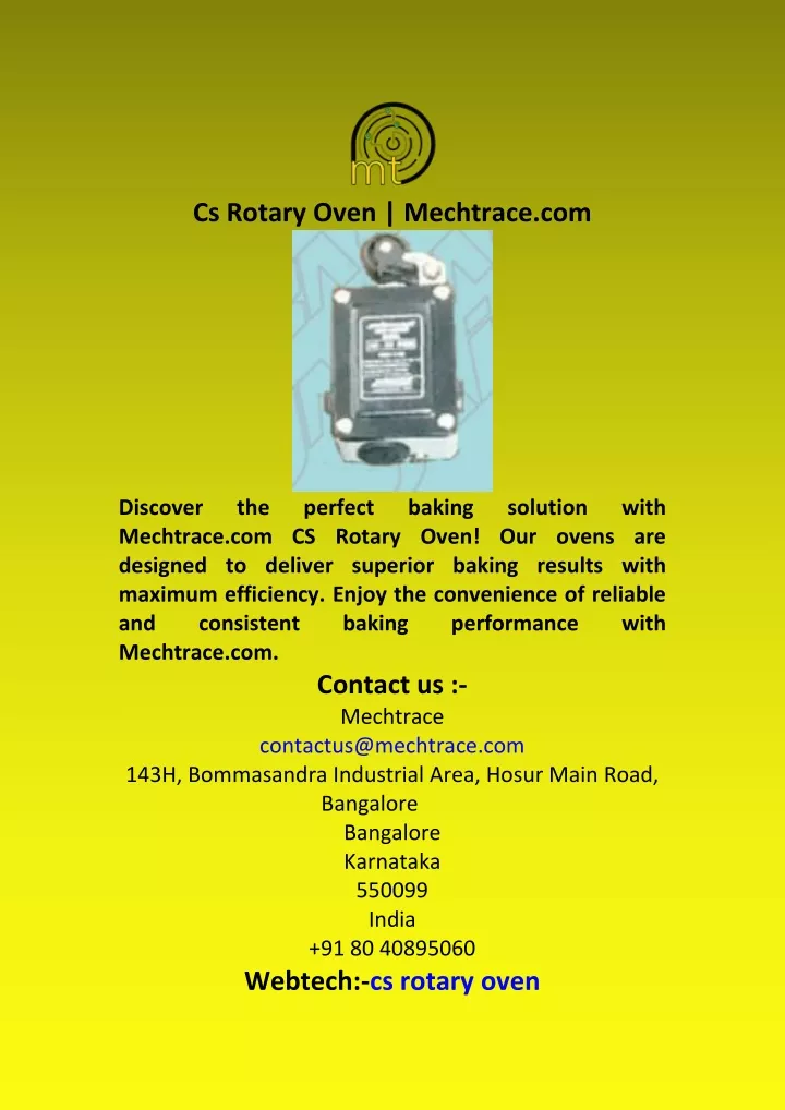 cs rotary oven mechtrace com