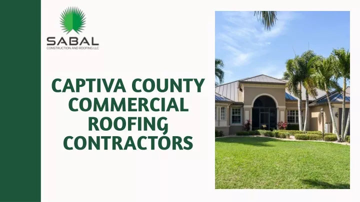 captiva county commercial roofing contractors