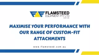 Maximise Your Performance with Our Range of Custom-Fit Attachments