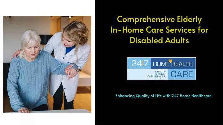 comprehensive elderly in home care services