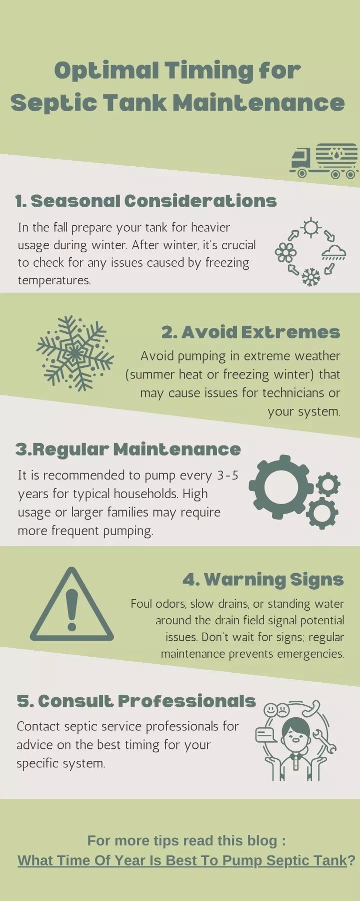 optimal timing for septic tank maintenance