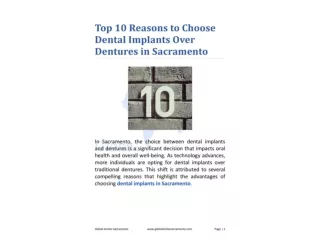 Top 10 Reasons to Choose Dental Implants Over Dentures in Sacramento
