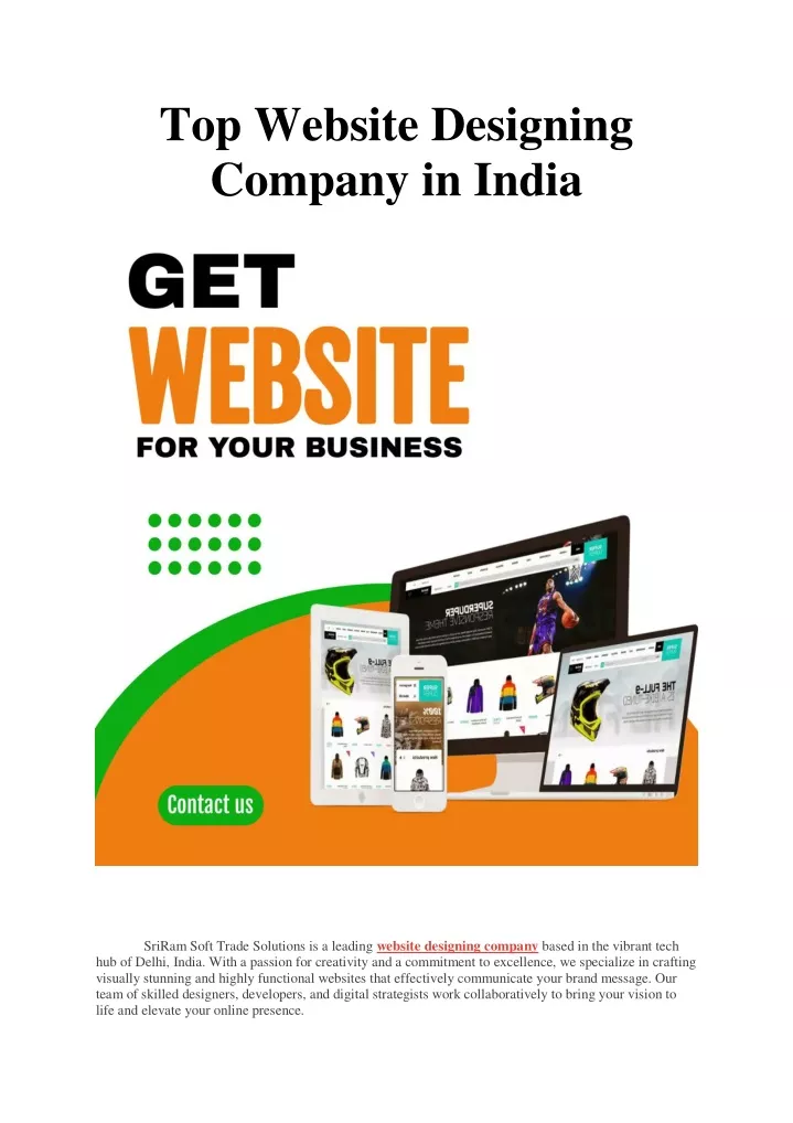 top website designing company in india