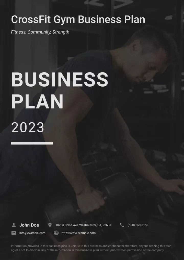 business plan for a crossfit gym