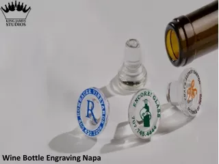 Wine Bottle Engraving Napa- Kings James Studio