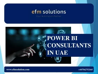 POWER BI CONSULTANTS IN UAE pdf