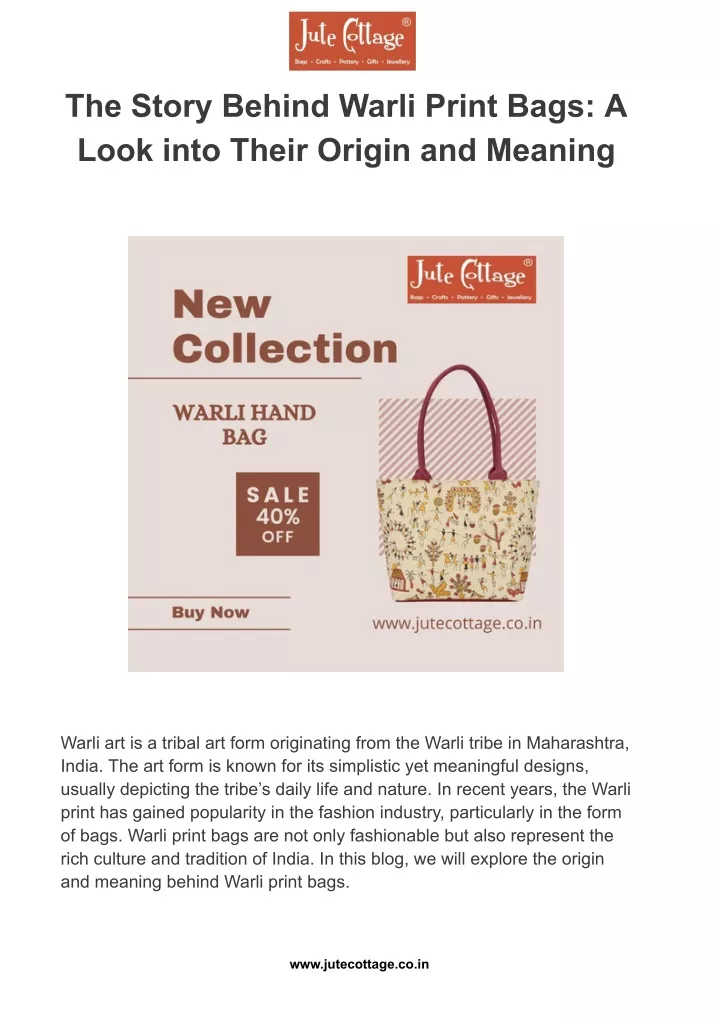 the story behind warli print bags a look into