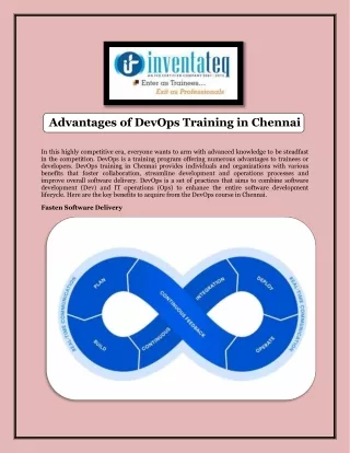Advantages of DevOps Training in Chennai