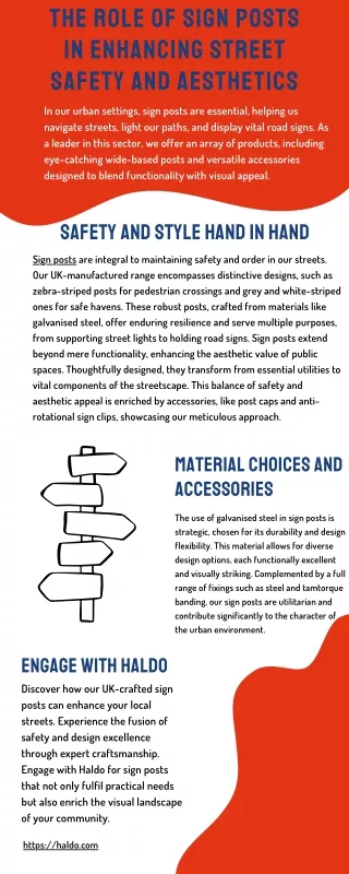 The Role of Sign Posts in Enhancing Street Safety and Aesthetics