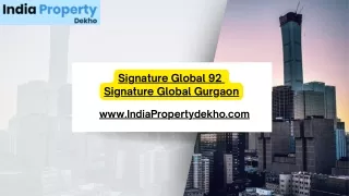 signature global 92 signature global gurgaon