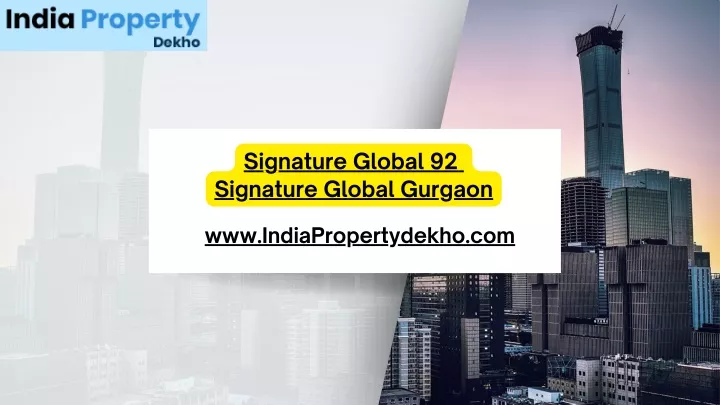signature global 92 signature global gurgaon
