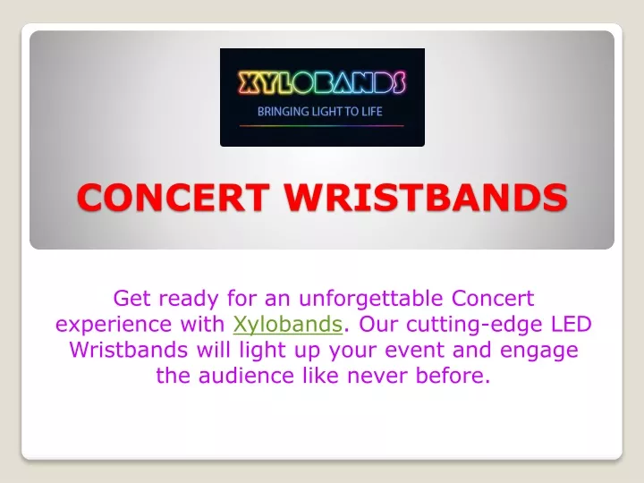 concert wristbands