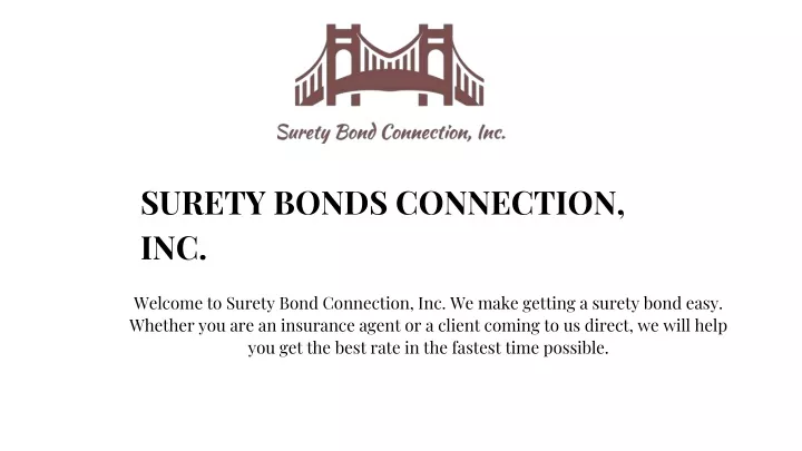 surety bonds connection inc