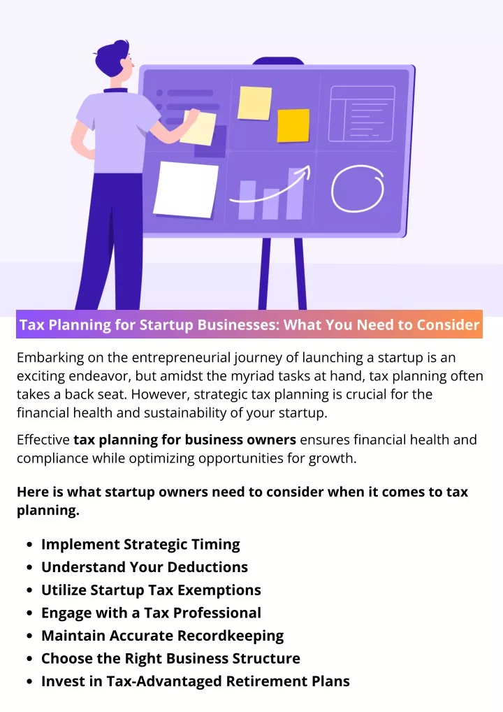 tax planning for startup businesses what you need