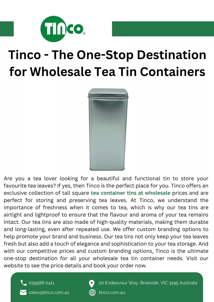 tinco the one stop destination for wholesale