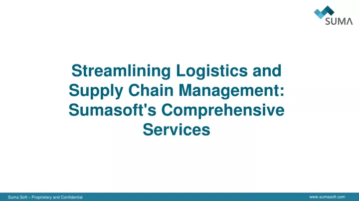 streamlining logistics and supply chain