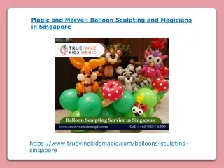 Balloon Sculpting and Magicians in Singapore