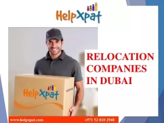 RELOCATION COMPANIES IN DUBAI