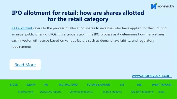 ipo allotment for retail how are shares allotted