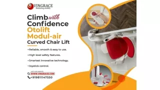 Climb with Confidence Otolift Modul-air Curved Chair Lift at Vingrace