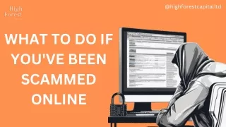 What To Do If You've Been Scammed Online