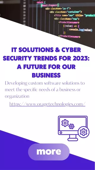 IT Solutions & Cyber Security Trends for 2023 a future for our business