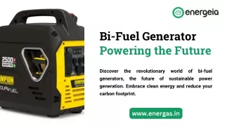 Bi-Fuel Generator Powering the Future | Energas