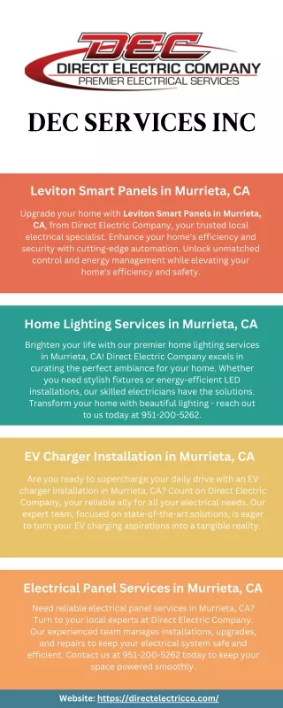 Home Lighting Services in Murrieta, CA