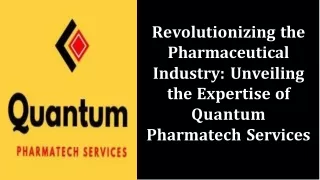 Top pharma tech consultant | pharmaceutical Turnkey Solutions