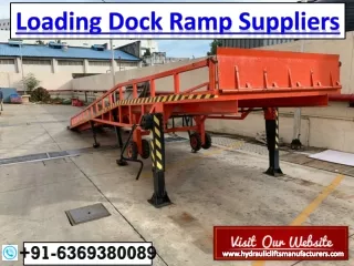 Loading Dock Ramp Suppliers Chennai,Tamilnadu,Bangalore,Karnataka,Andhra,Hyderabad,India