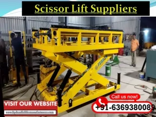 Scissor Lift Suppliers Chennai,Tamilnadu,Bangalore,Karnataka,Andhra,Hyderabad,India