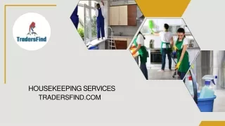 Find the best Housekeeping Services in UAE on TradersFind