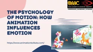 The Psychology of Motion How animation influences emotion