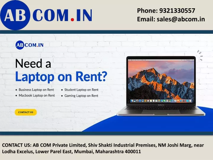 phone 9321330557 email sales@abcom in