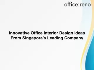 Innovative Office Interior Design Ideas From Singapore’s Leading Company