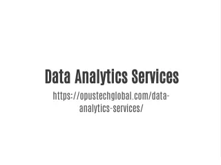 Data Analytics Services | Opus