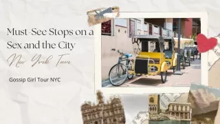 Must-See Stops on a Sex and the City New York Tour