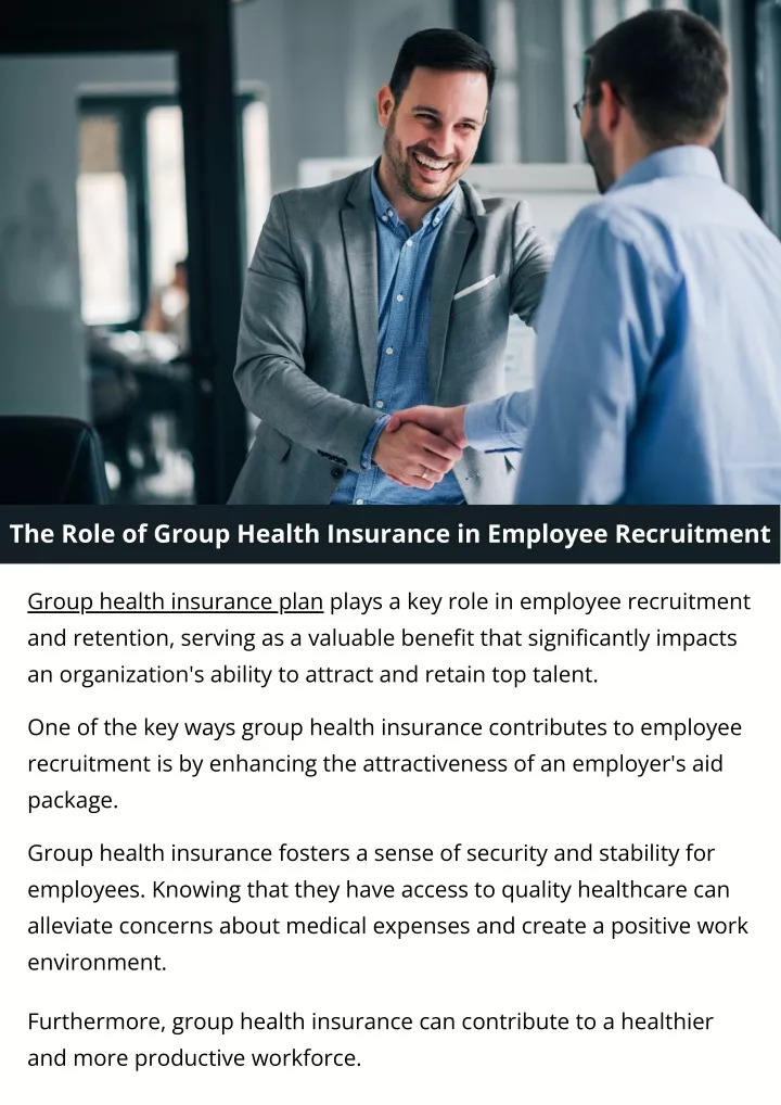 the role of group health insurance in employee