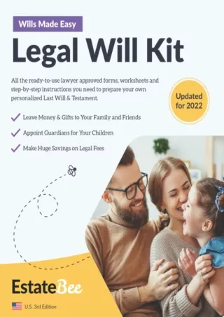 (PDF)FULL DOWNLOAD Legal Will Kit: Make Your Own Last Will & Testament in Minutes.... (2023 U.S. Edition)