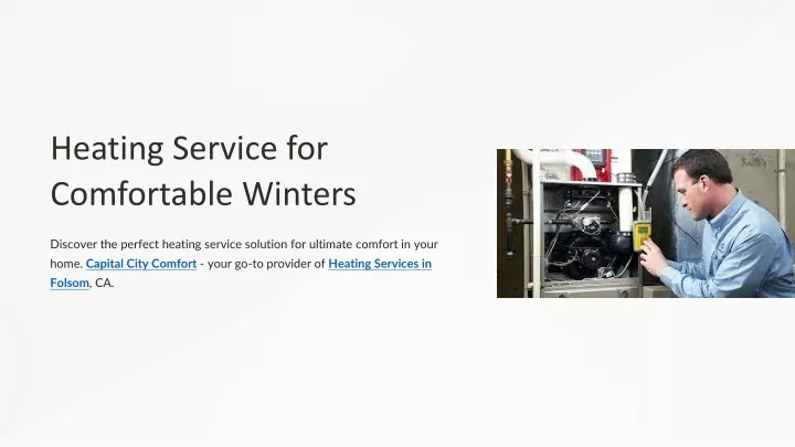 heating service for comfortable winters