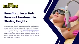 Benefits of Laser Hair Removal Treatment in Sterling Heights