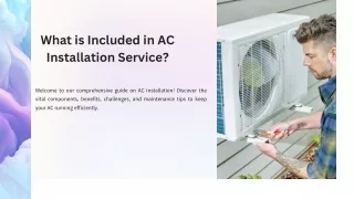 What is Included in AC Installation Service?