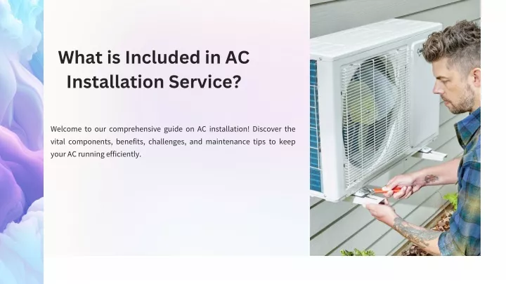 what is included in ac installation service